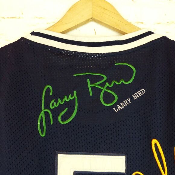 VTG NBA All Star Jersey 2XL Embroidered Autographs Jordan Kobe Lebron Magic Bird - Picture 11 of 16